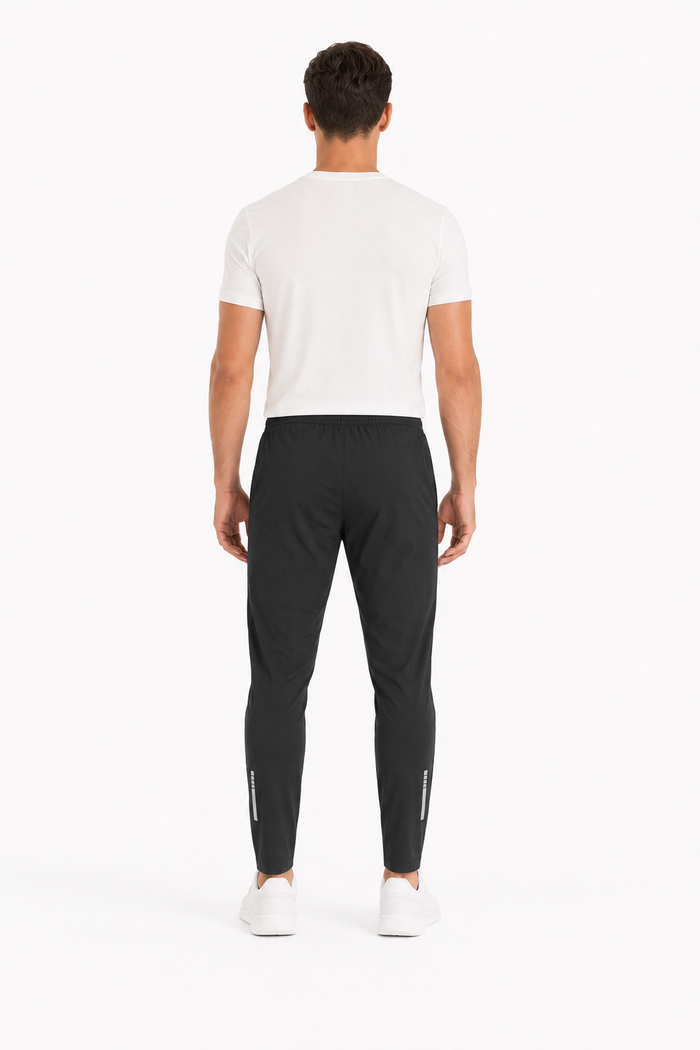 Calça esportiva masculina NARO preta — costas