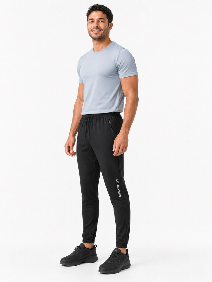 Calça fitness masculina NARO preta — lateral