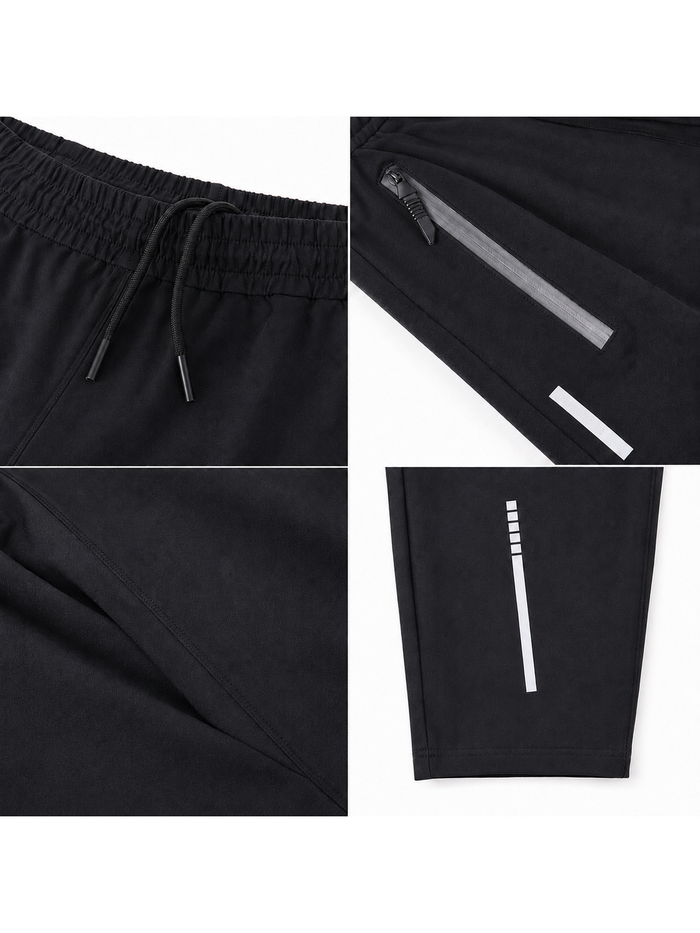 Detalhes da calça esportiva masculina NARO