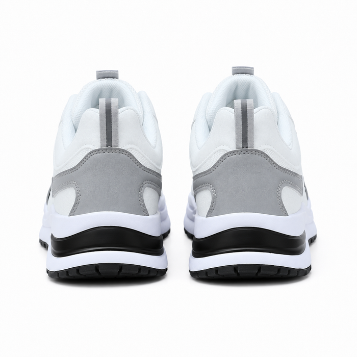 Tênis esportivo branco detalhes cinza