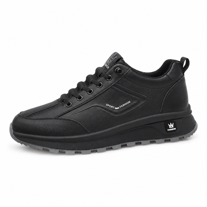 Tênis masculino casual preto - vista lateral premium